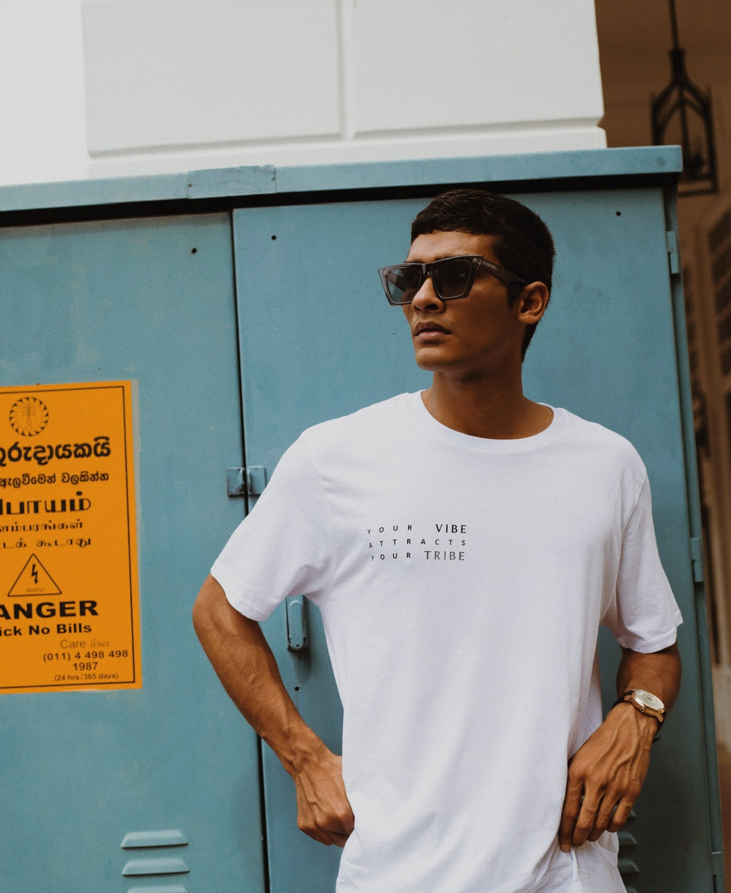 ISLAND GIRL - Font Combi Tshirt (White) - Unisex- 100% Organic - Light Weight