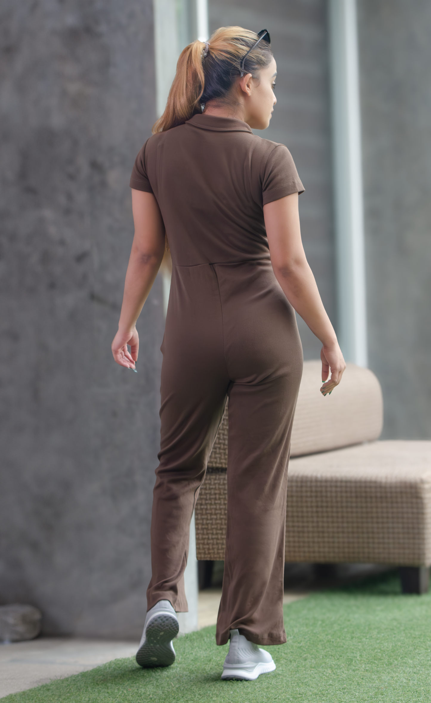 SiSU - Dazzling Jump Suit (Chocolate Brown) - WOMENS