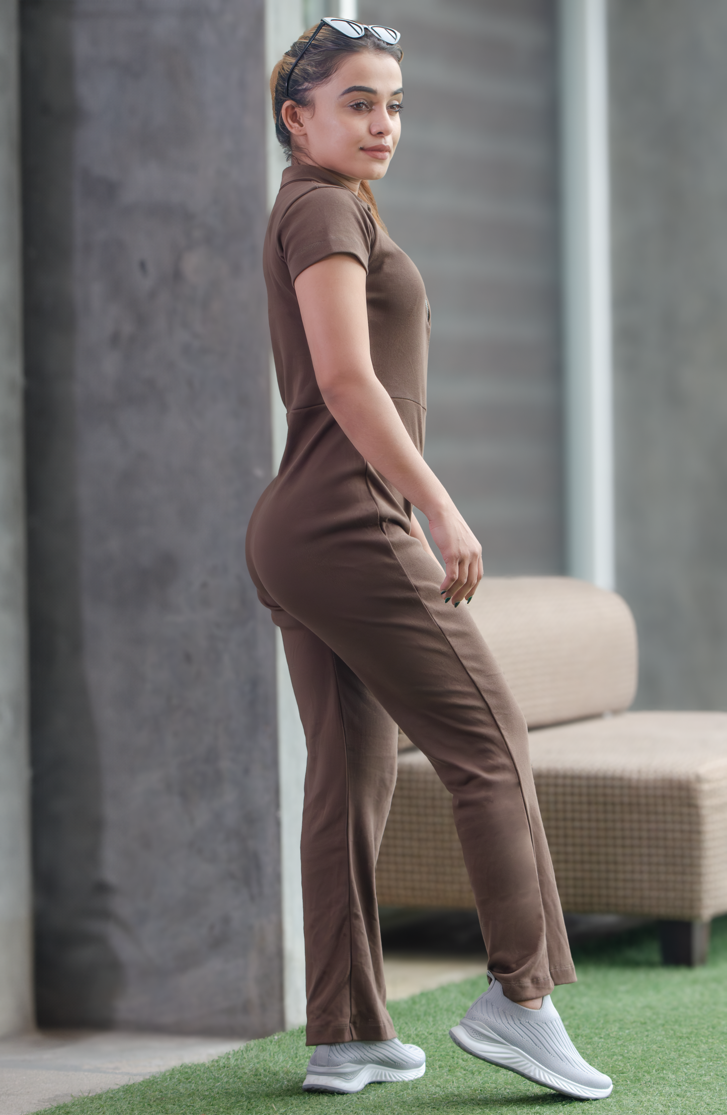 SiSU - Dazzling Jump Suit (Chocolate Brown) - WOMENS