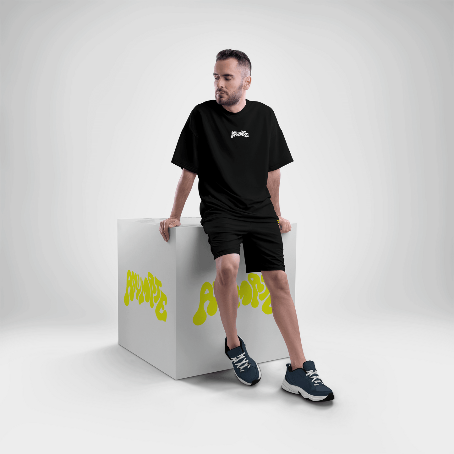 Anumate - "What is Love" Oversize Tee (Black) - Unisex