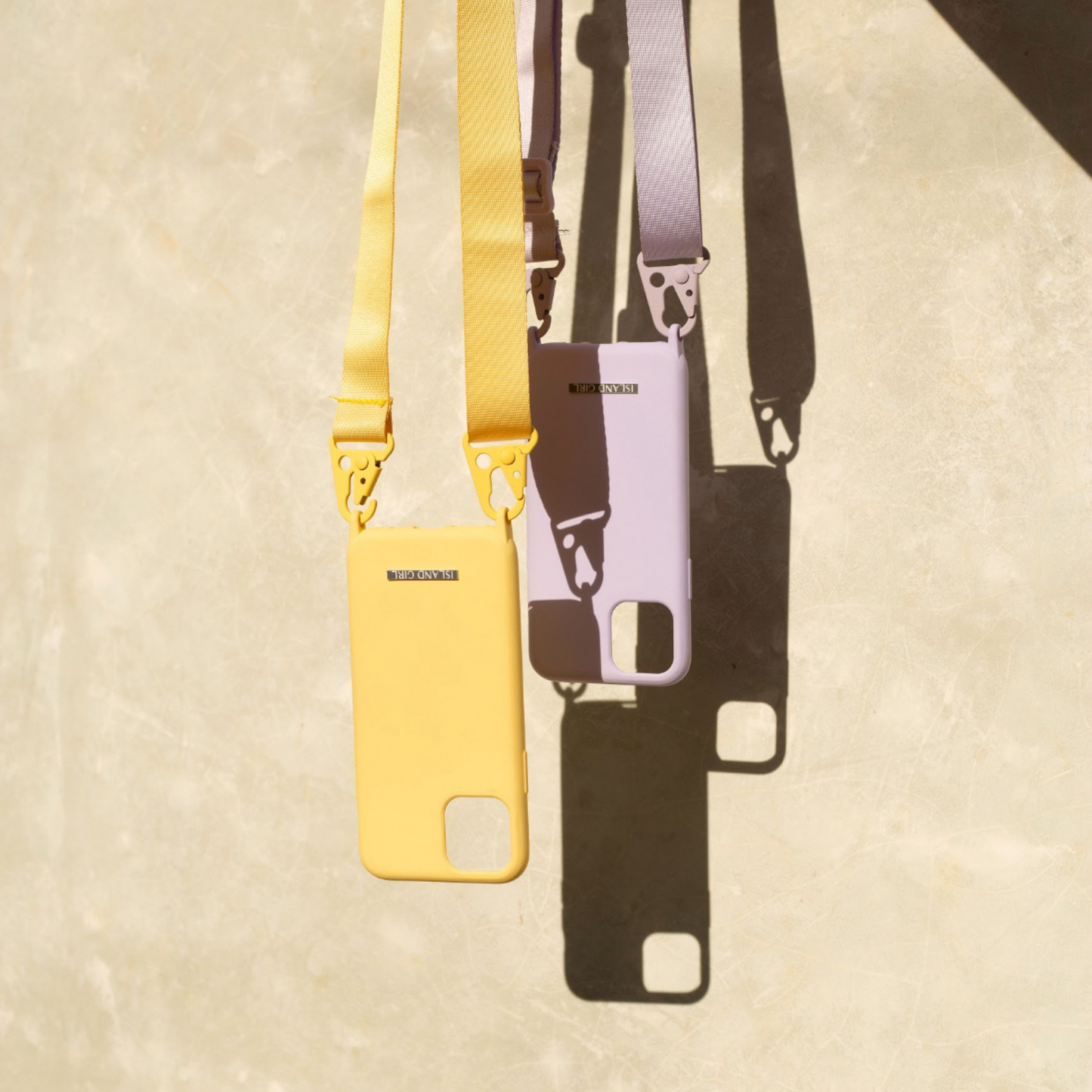 ISLAND GIRL - iPhone 11 PRO Case (Lavender) - Adjustable Necklace with Carabiner Strap - Light Weight - Silicone Cases