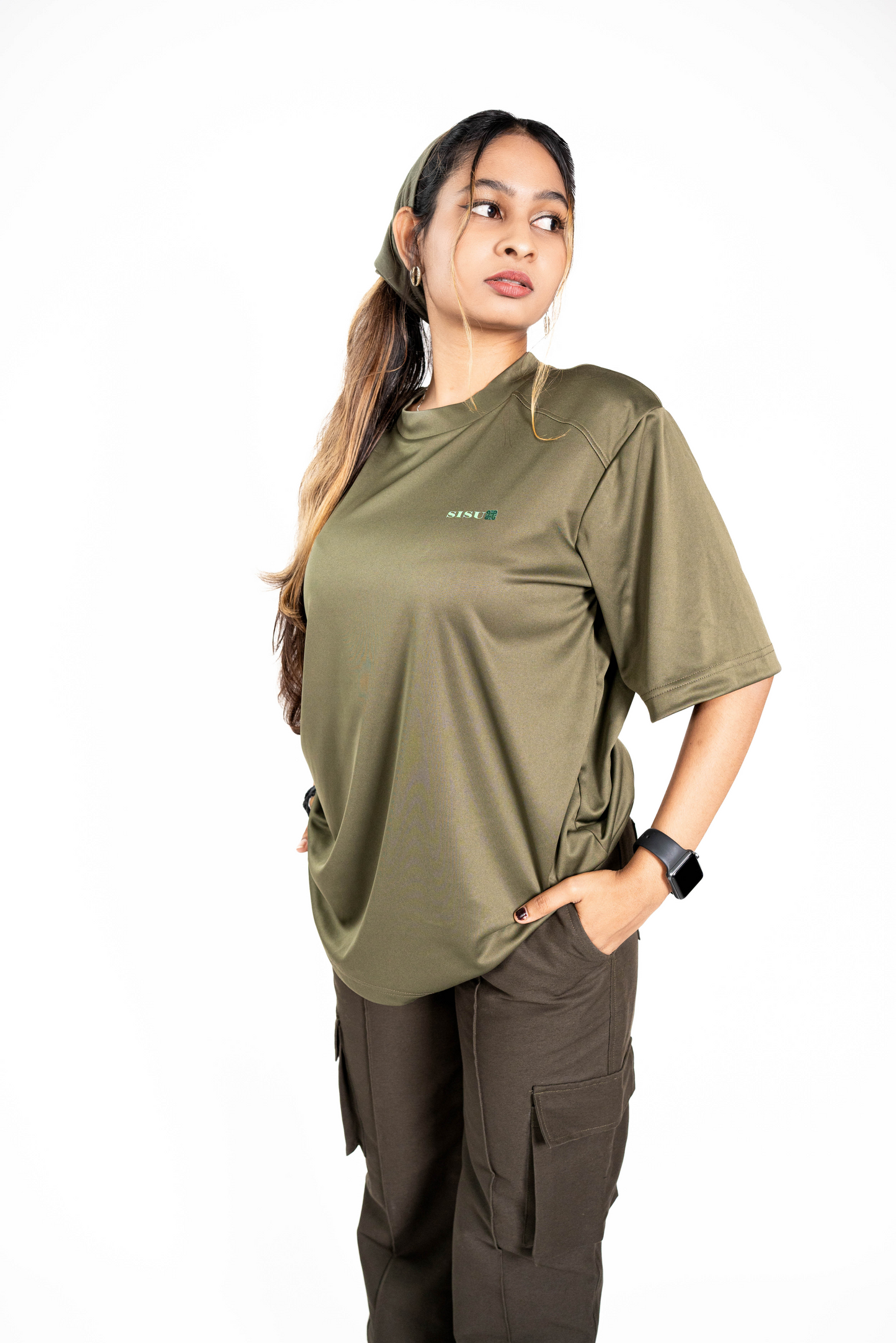 SiSU - Brachiosaurus Oversize Tee (Olive Green) - Unisex