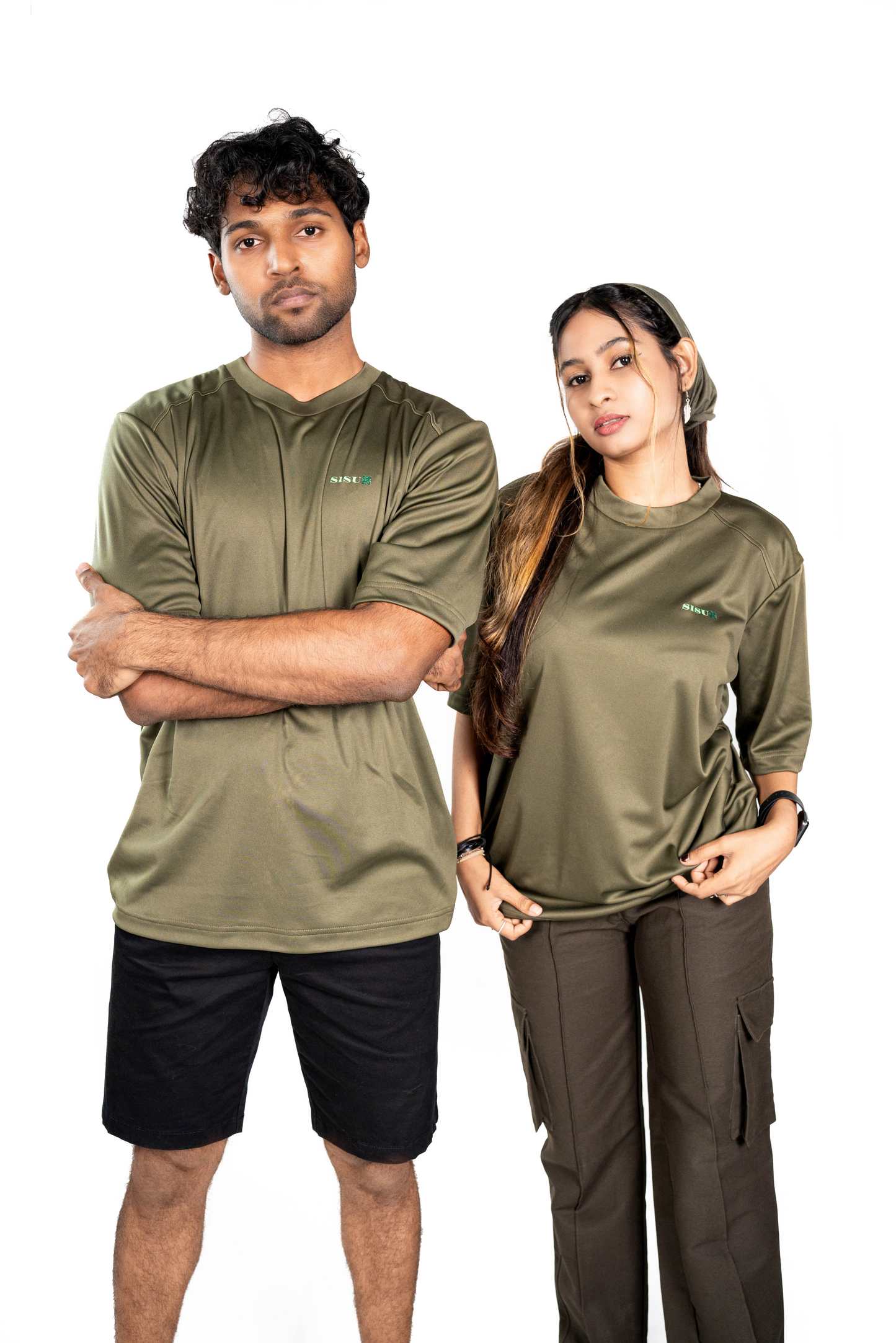 SiSU - Brachiosaurus Oversize Tee (Olive Green) - Unisex