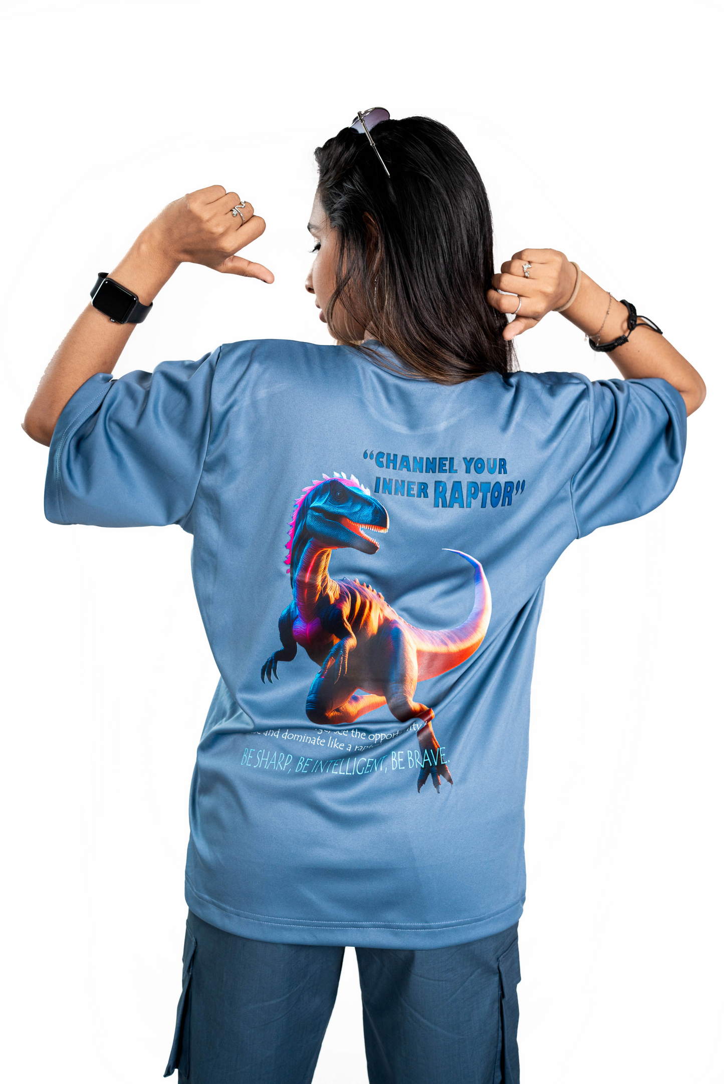 SiSU - Raptor Oversize Tee (Blue) - Unisex