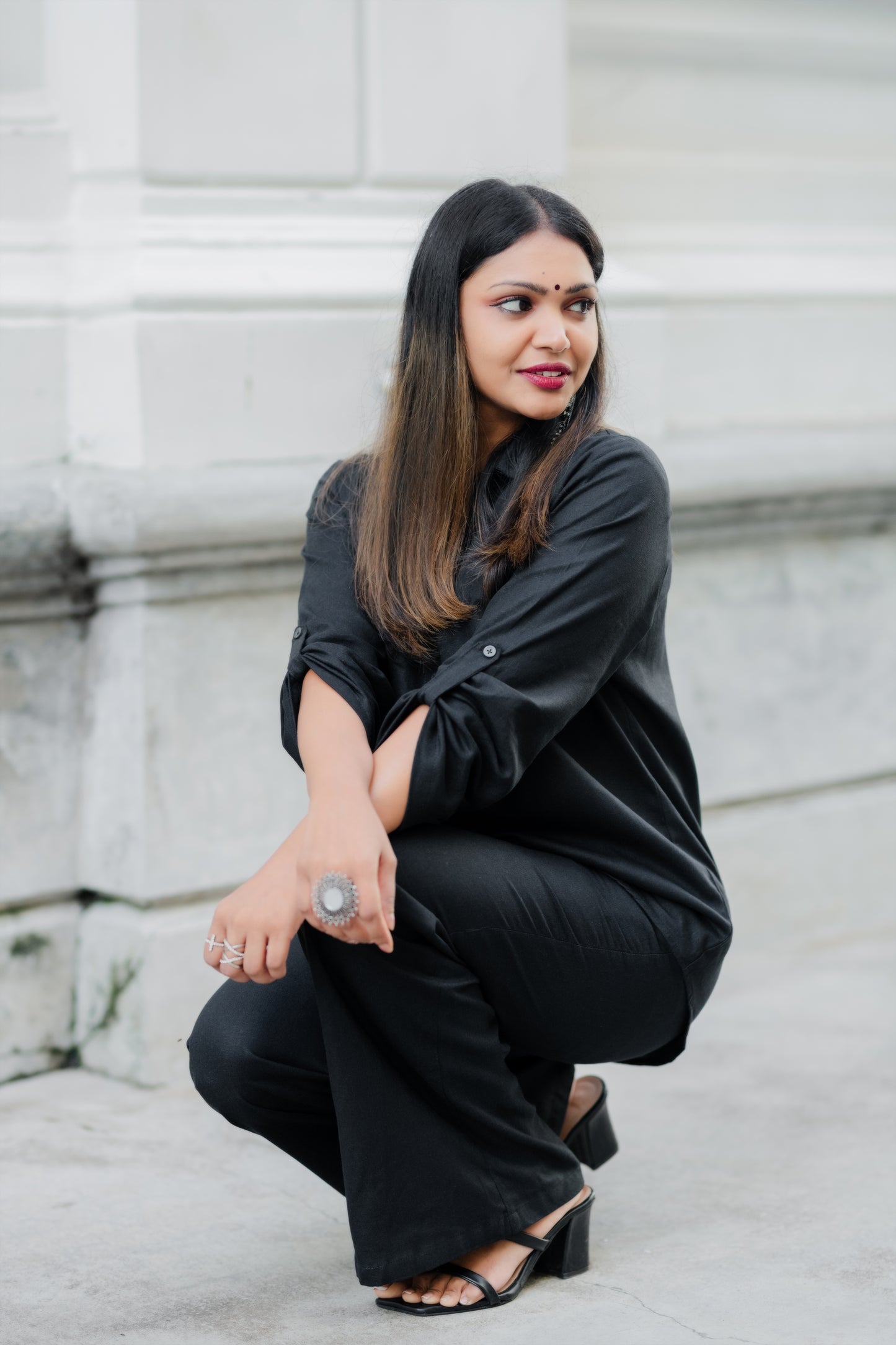 LUNE - Linen Pant (Black) - Womens Wear