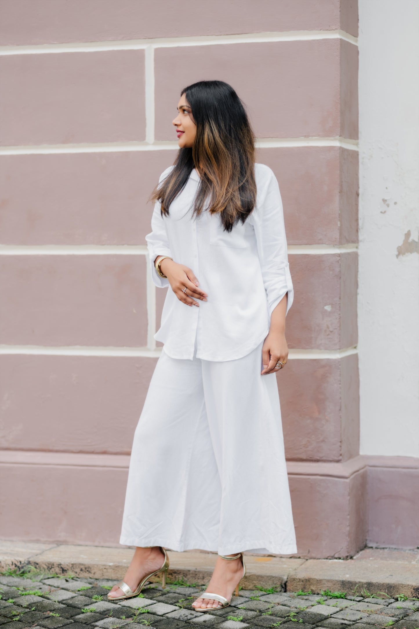 LUNE - Linen Pant (White) - Womens Wear