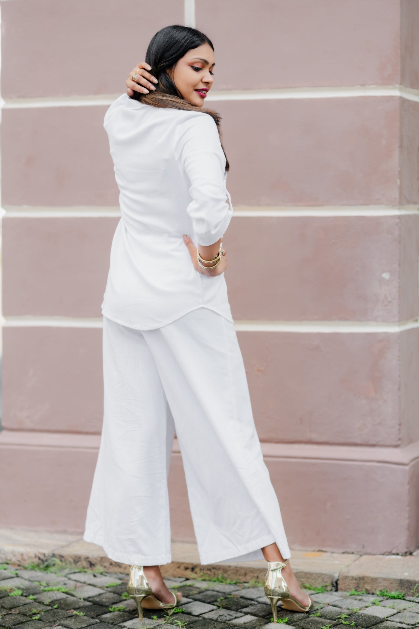 LUNE - Linen Pant (White) - Womens Wear
