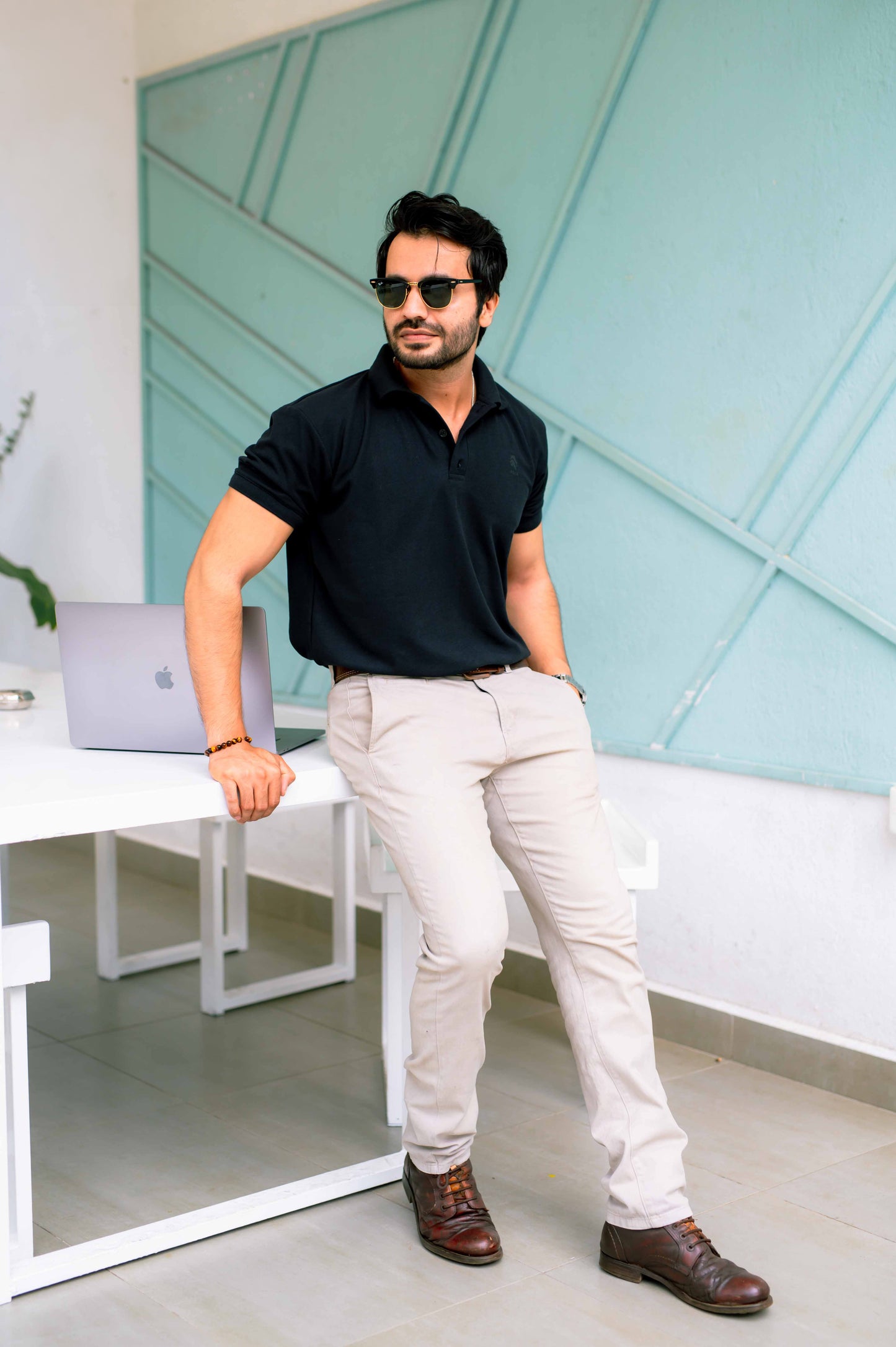 ROAR - Urban Essential Polo Tee (Black) - Regular Fit