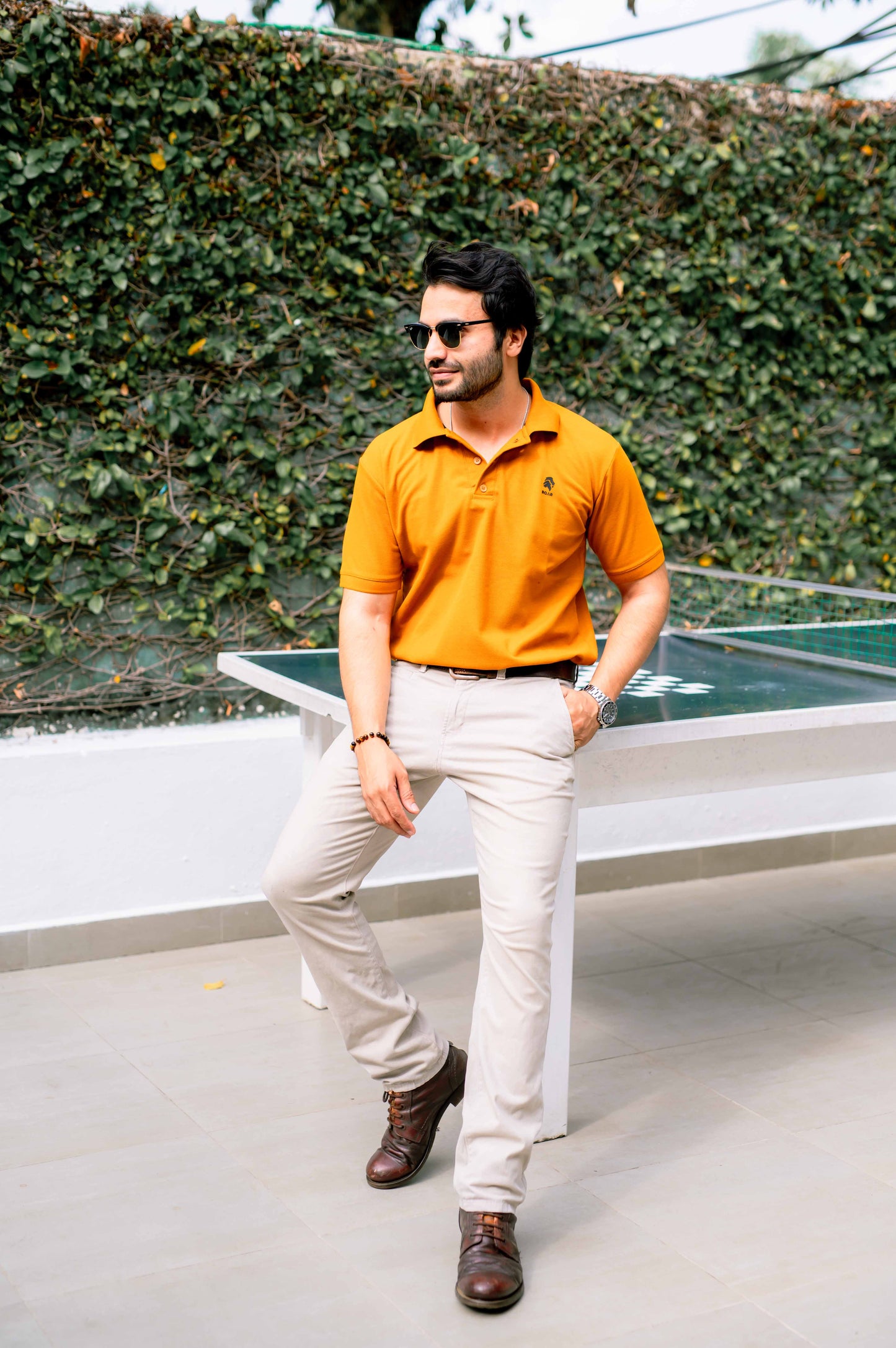 ROAR - Urban Essential Polo Tee (Mustard Yellow) - Regular Fit