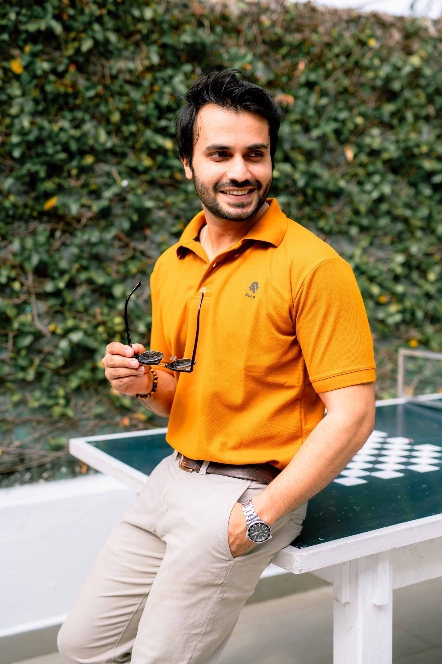 ROAR - Urban Essential Polo Tee (Mustard Yellow) - Regular Fit