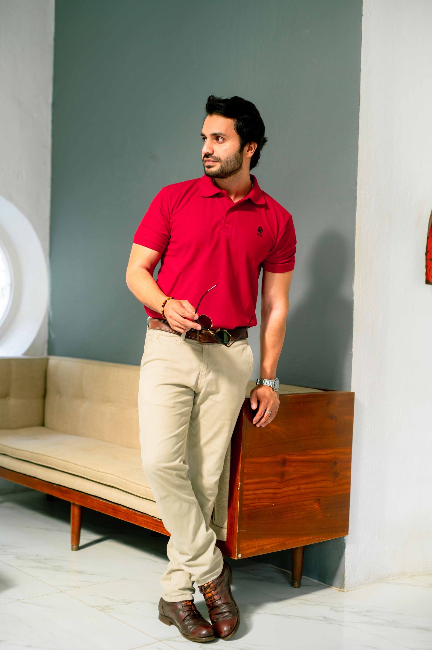 ROAR - Urban Essential Polo Tee (Maroon) - Regular Fit