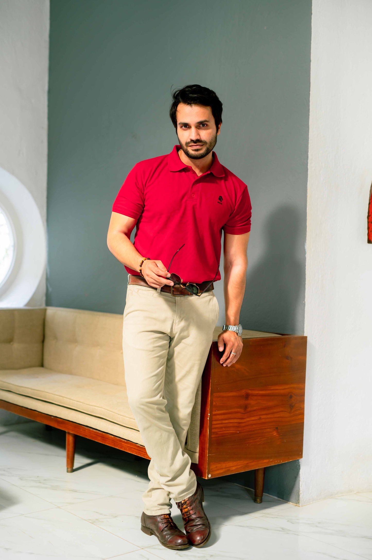 ROAR - Urban Essential Polo Tee (Maroon) - Regular Fit