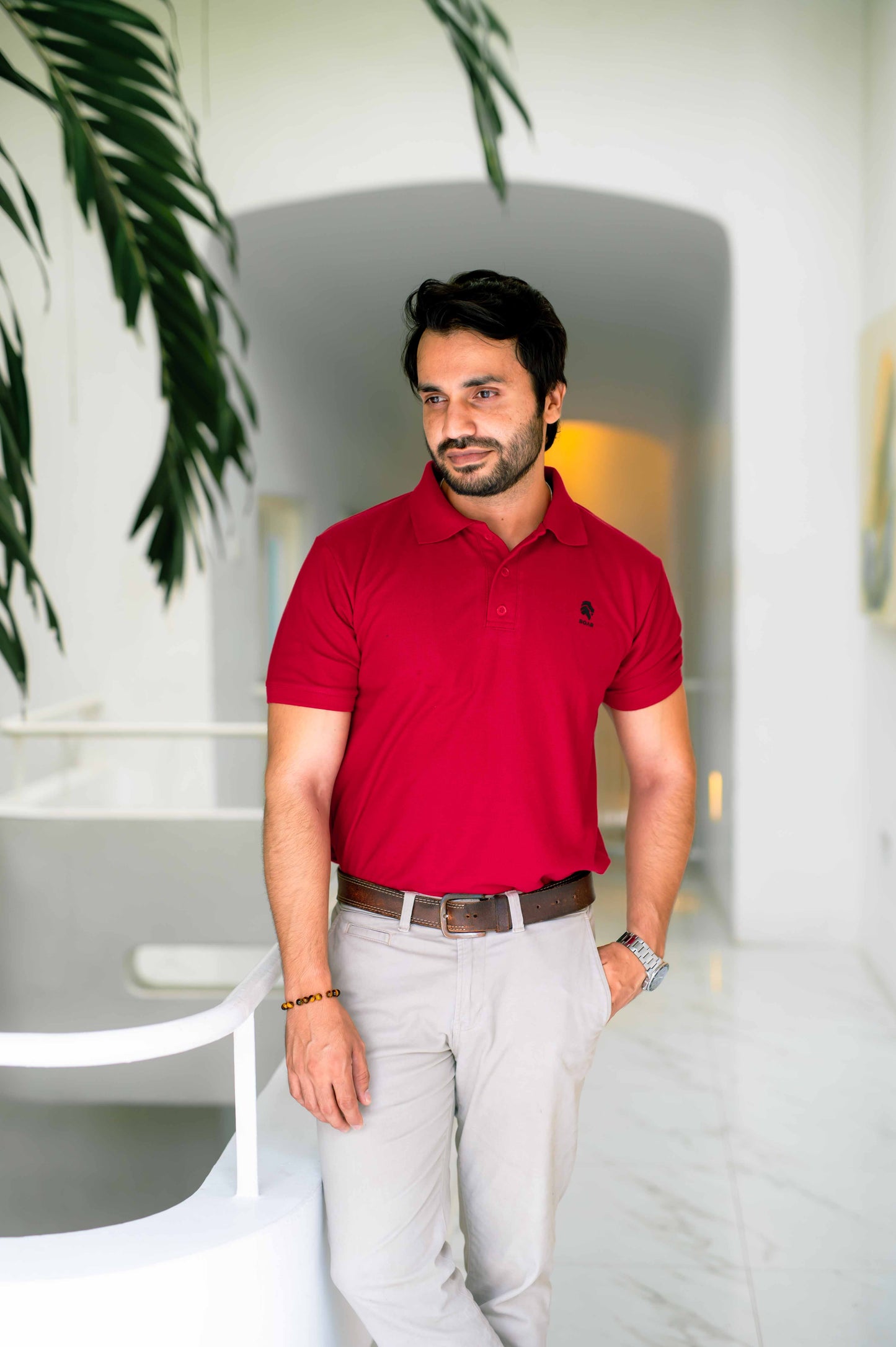 ROAR - Urban Essential Polo Tee (Maroon) - Regular Fit