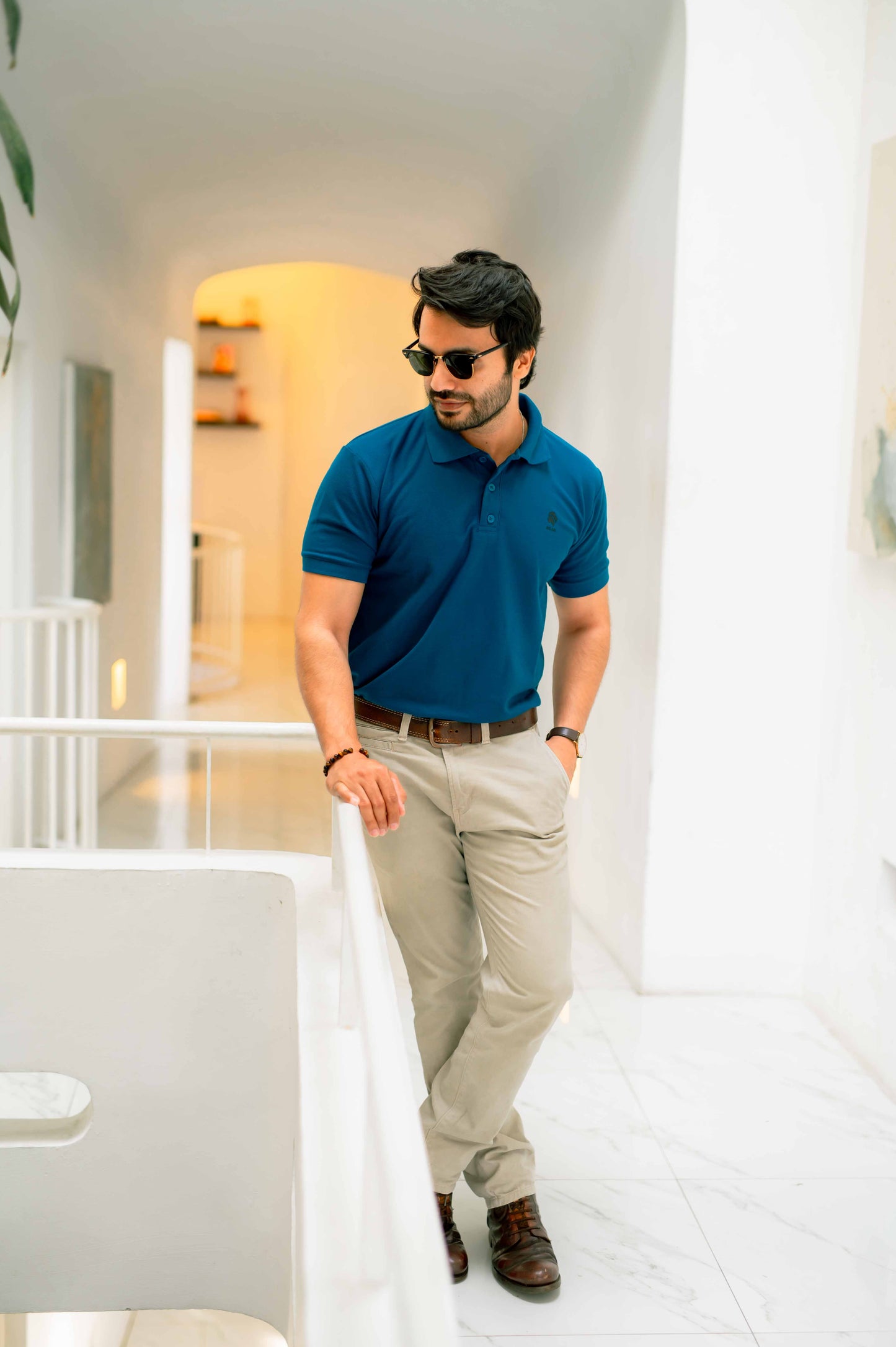 ROAR - Urban Essential Polo Tee (Army Blue) - Regular Fit