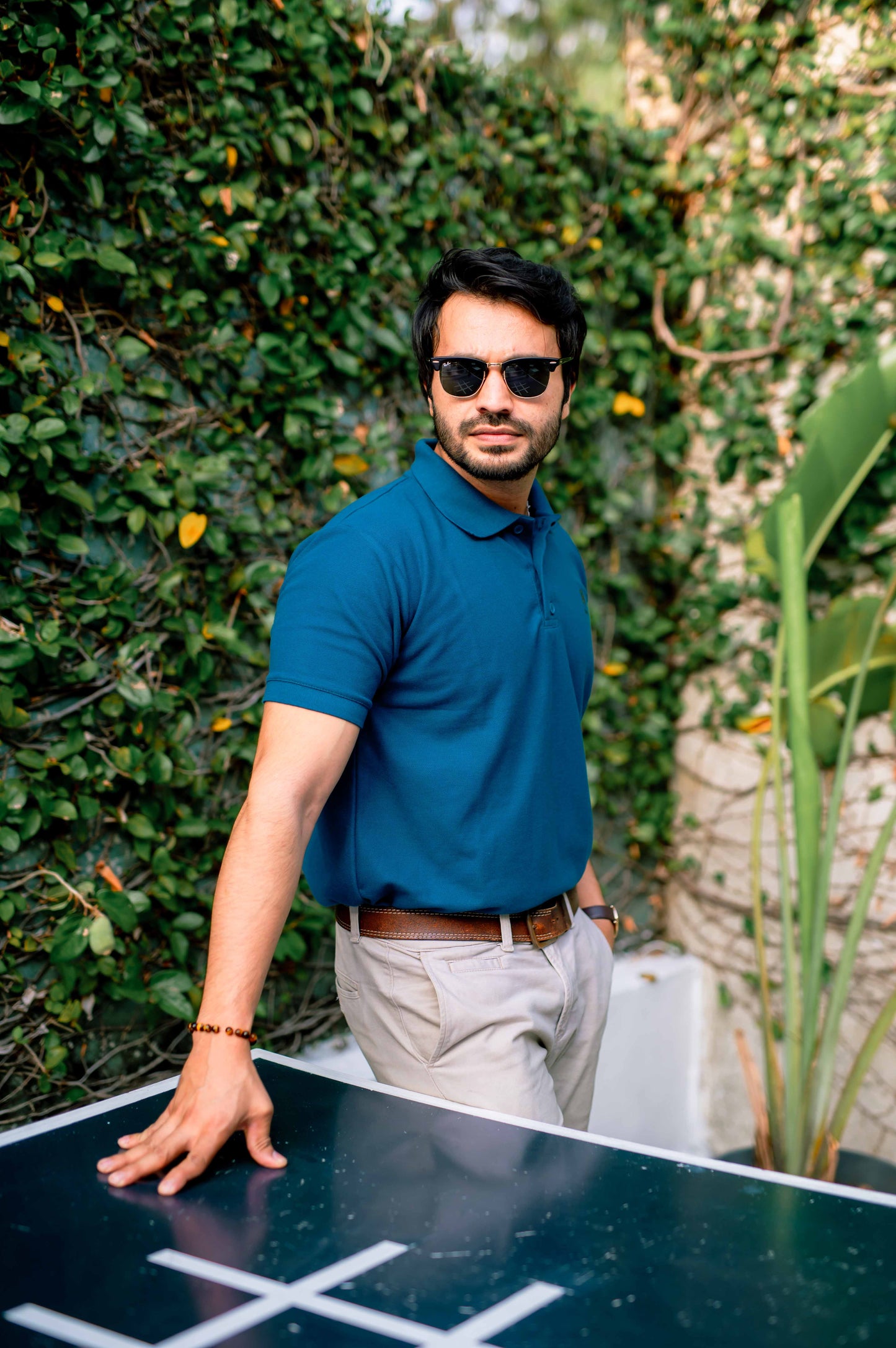 ROAR - Urban Essential Polo Tee (Army Blue) - Regular Fit