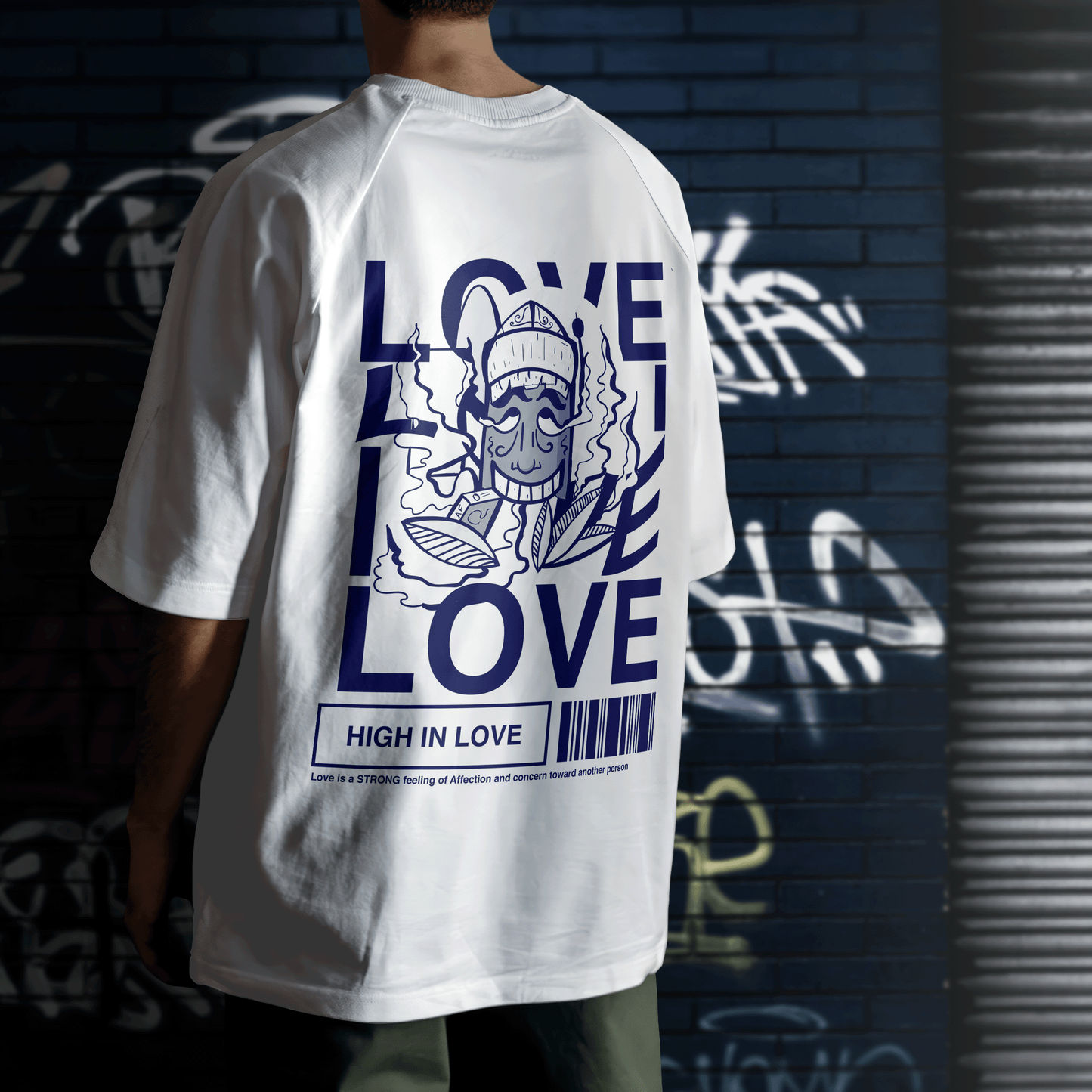 Anumate - "What is Love" Oversize Tee (White) - Unisex