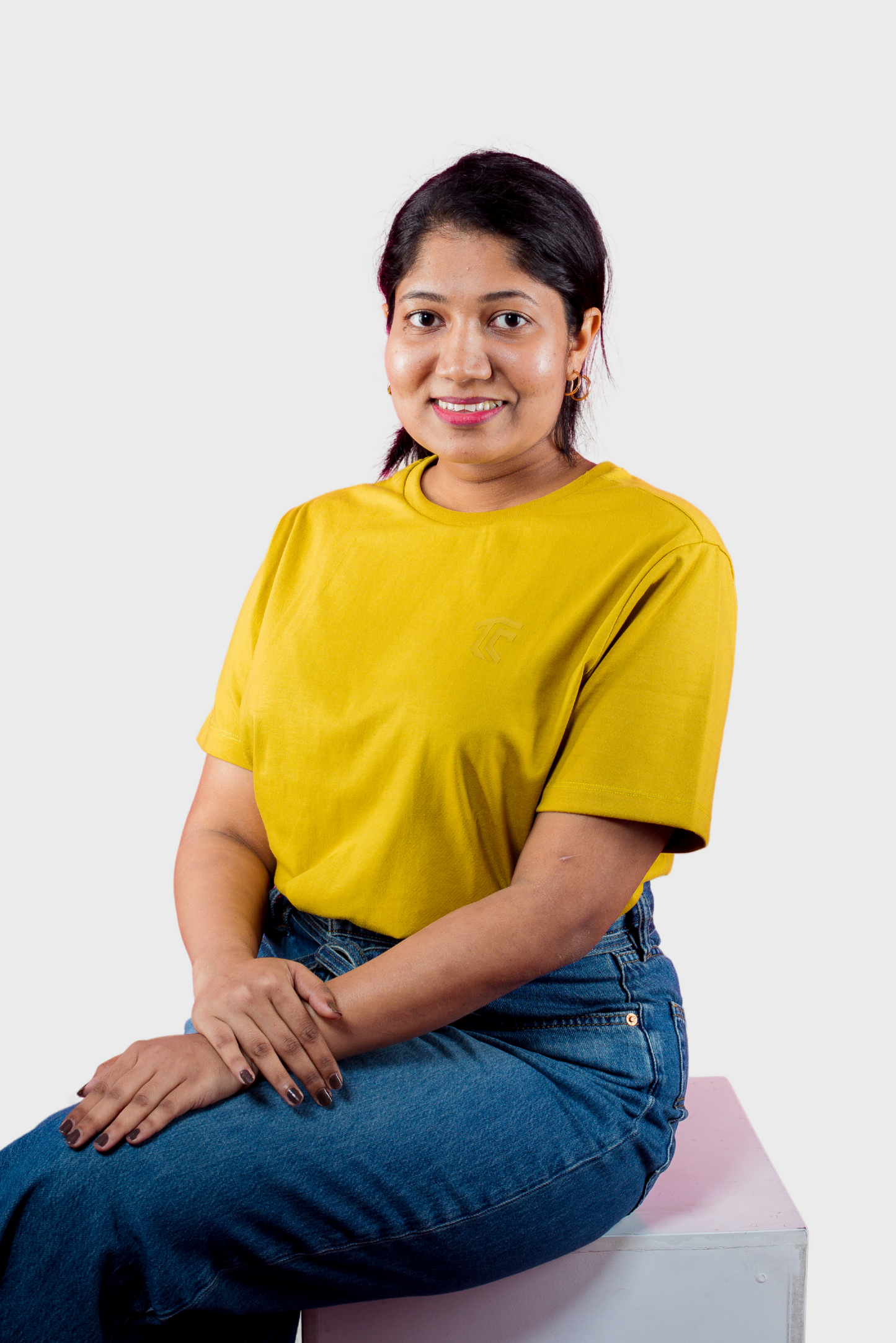 T & C - CREW NECK T SHIRT (Mustard Yellow) - Premium Cotton - Unisex