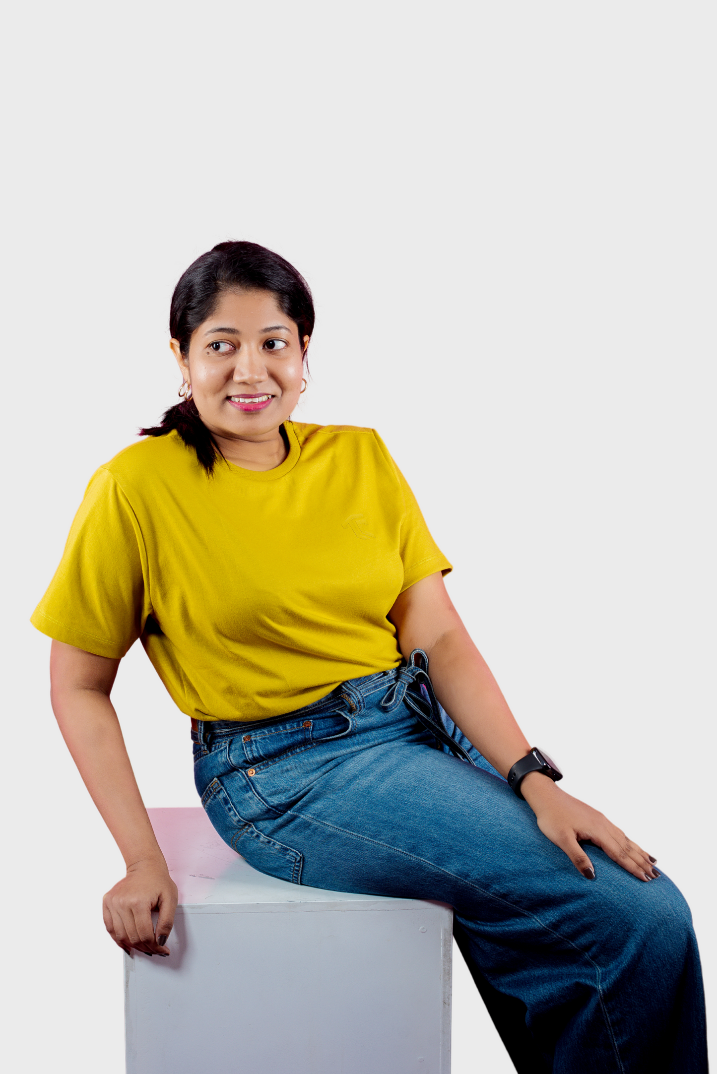 T & C - CREW NECK T SHIRT (Mustard Yellow) - Premium Cotton - Unisex