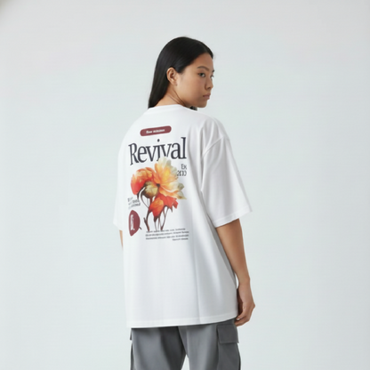 REVIVAL - Blossom (White) - Unisex - 100% Cotton