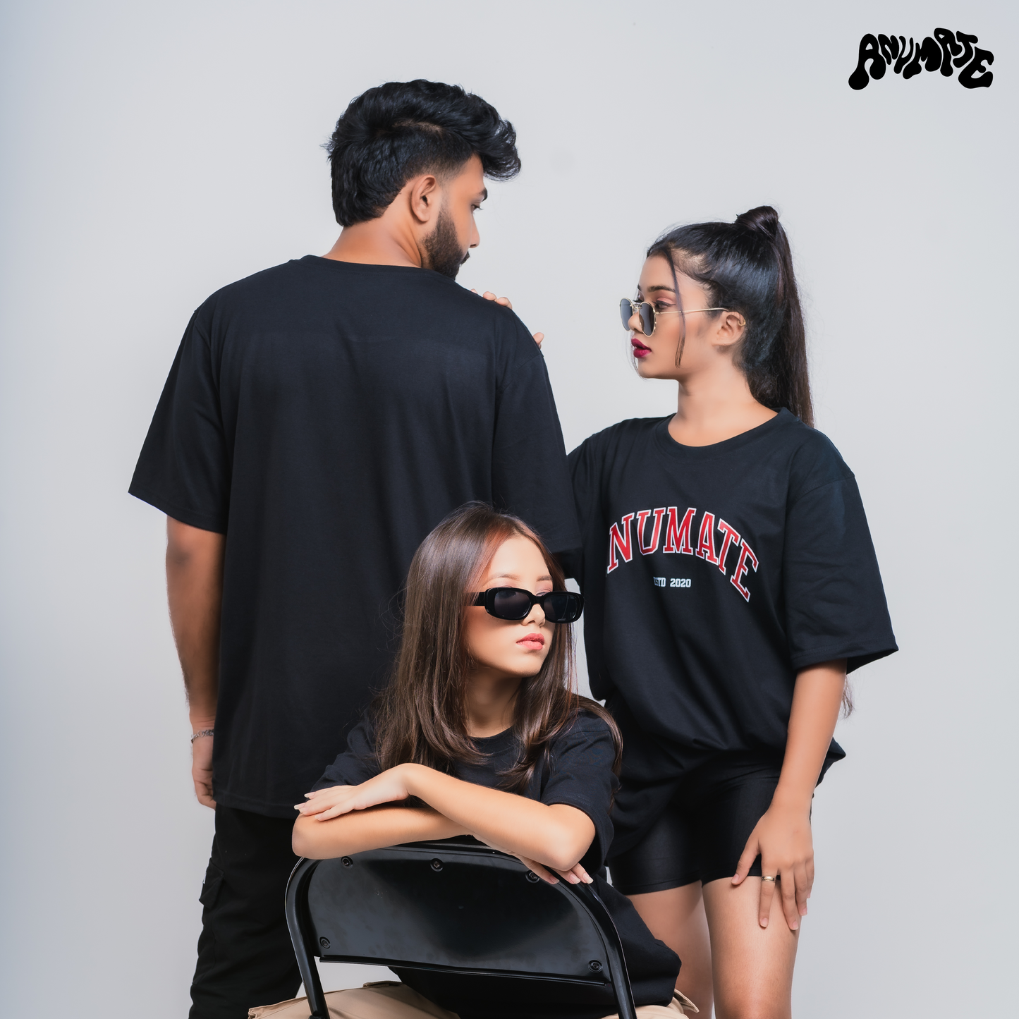 Anumate - "ORIGINS" Oversize Tee (Black) - Unisex