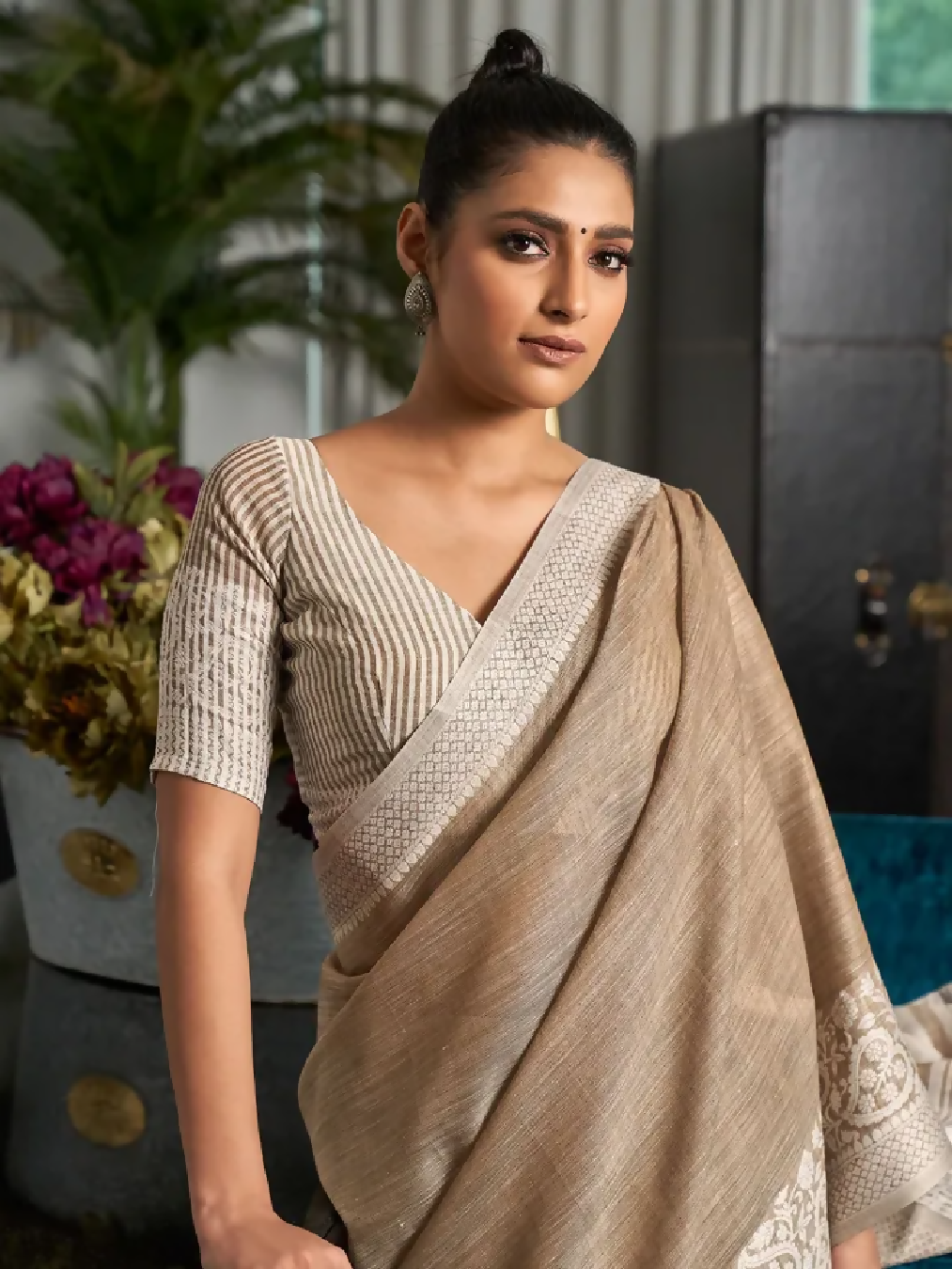 Cadillac & Co. - Handloom Woven Soft Linen Saree | 3 Colours
