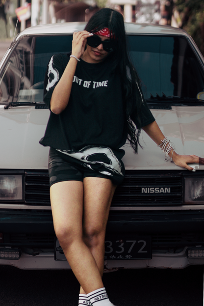 Anumate - "OUT OF TIME" Oversize Tee (Black) - Unisex