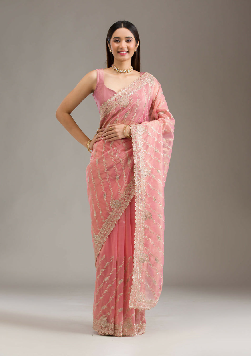 Cadillac & Co. - Soft Silk Saree with Zariwork | 2 Colours