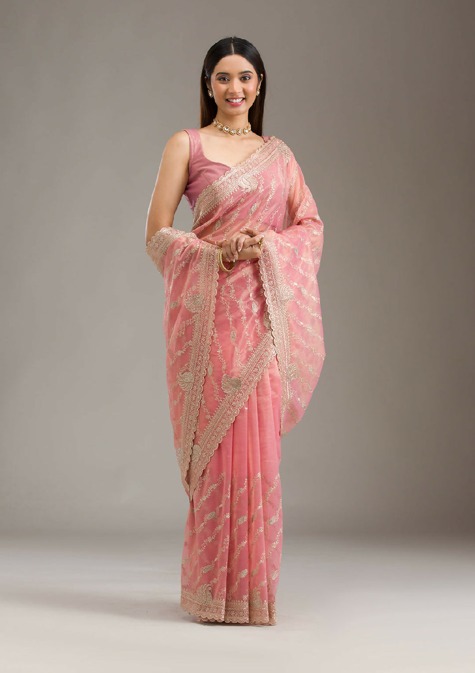 Cadillac & Co. - Soft Silk Saree with Zariwork | 2 Colours