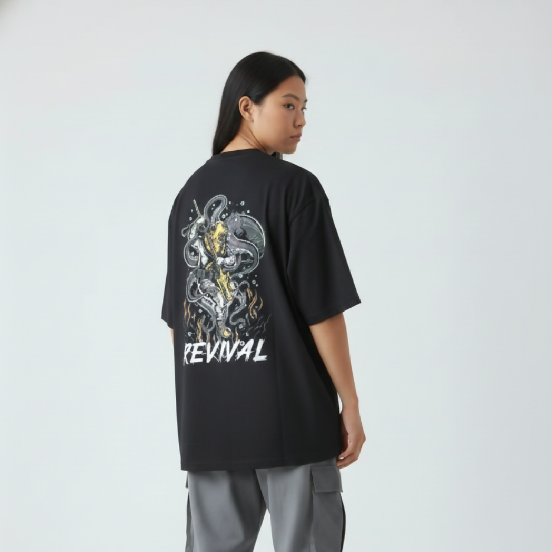REVIVAL - Deep Sea Hunter (Black) - Unisex - 100% Cotton