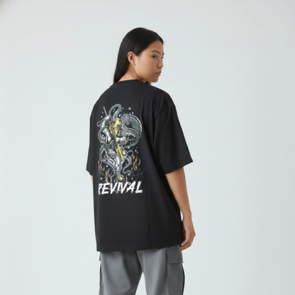 REVIVAL - Deep Sea Hunter (Black) - Unisex - 100% Cotton