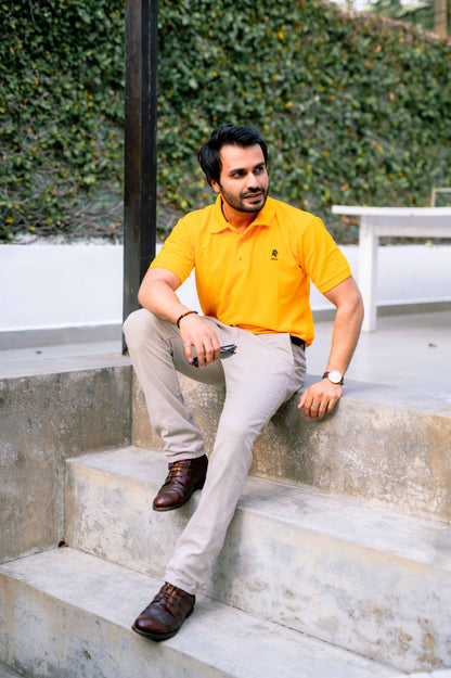 ROAR - Urban Essential Polo Tee (Golden Yellow) - Regular Fit