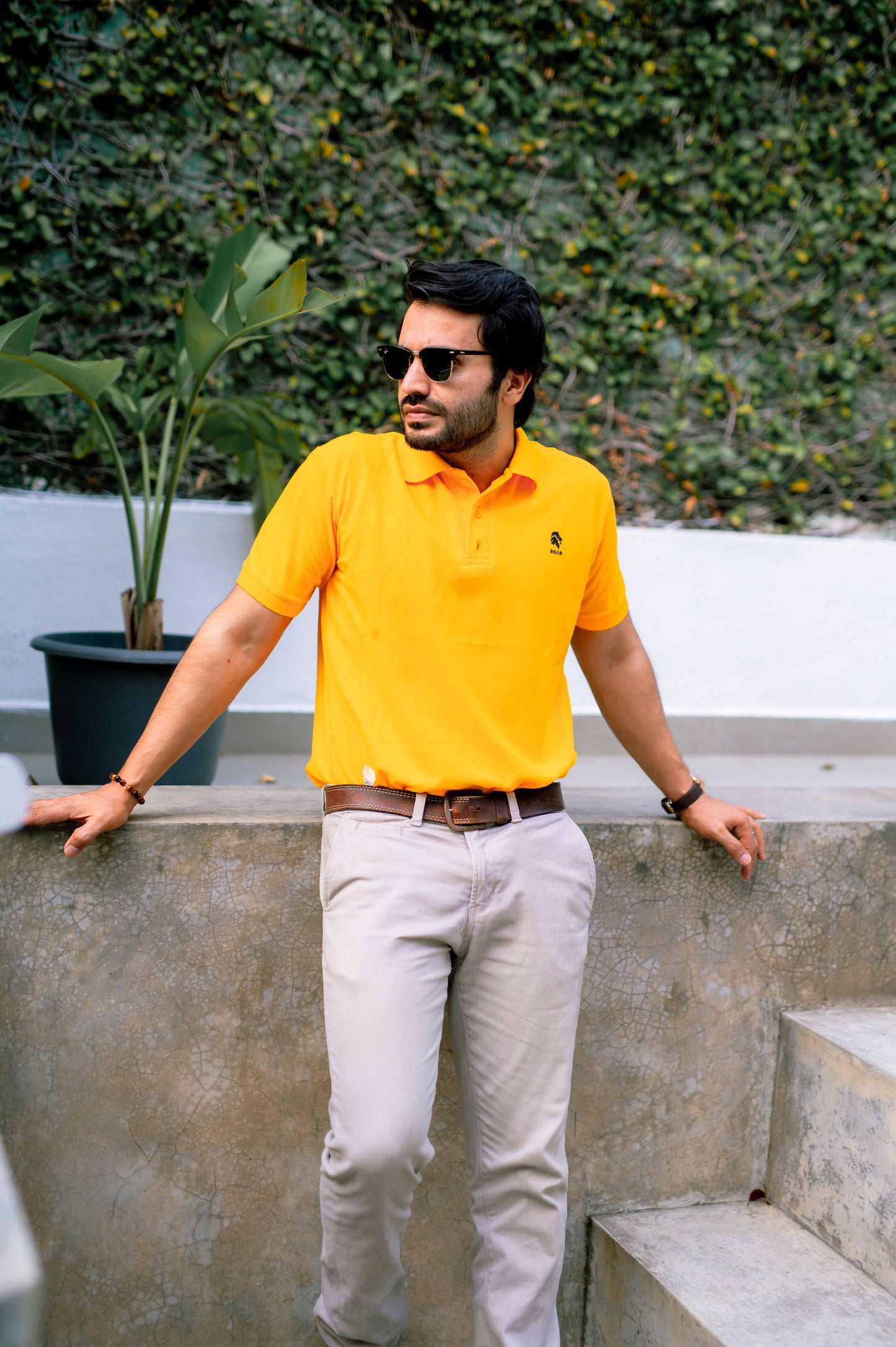 ROAR - Urban Essential Polo Tee (Golden Yellow) - Regular Fit