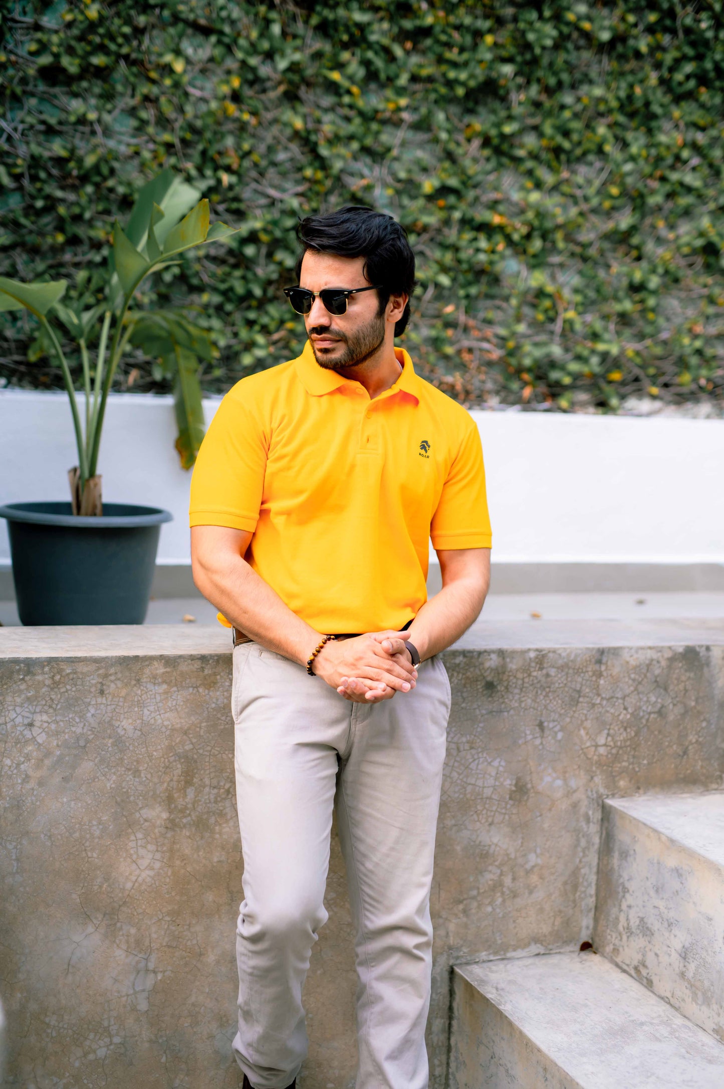 ROAR - Urban Essential Polo Tee (Golden Yellow) - Regular Fit