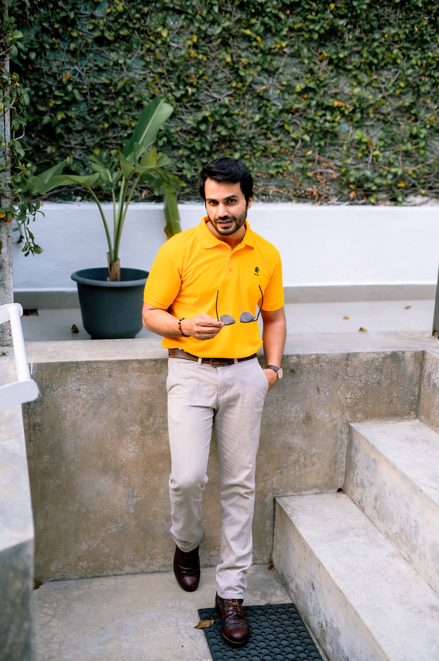 ROAR - Urban Essential Polo Tee (Golden Yellow) - Regular Fit