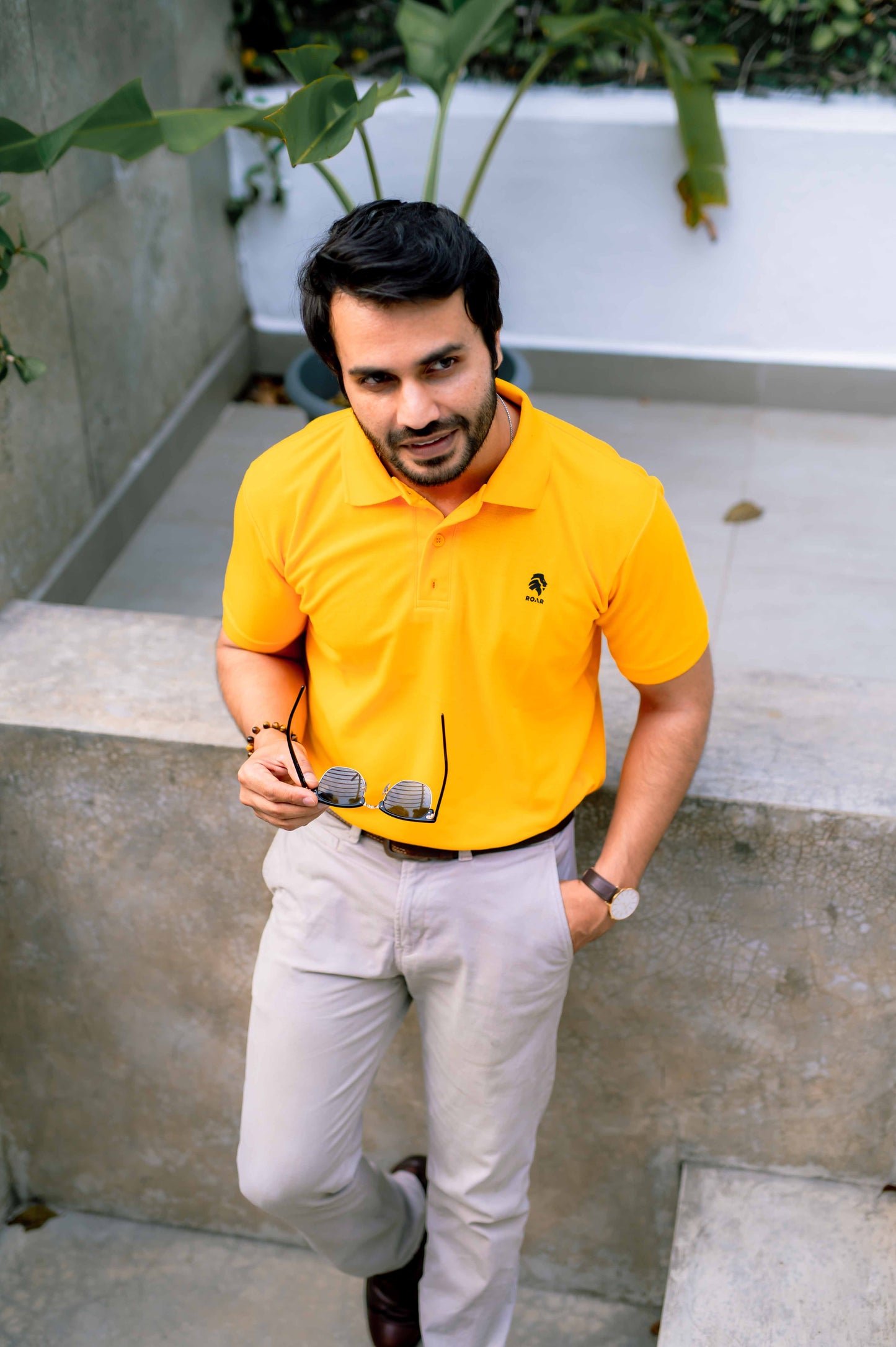 ROAR - Urban Essential Polo Tee (Golden Yellow) - Regular Fit