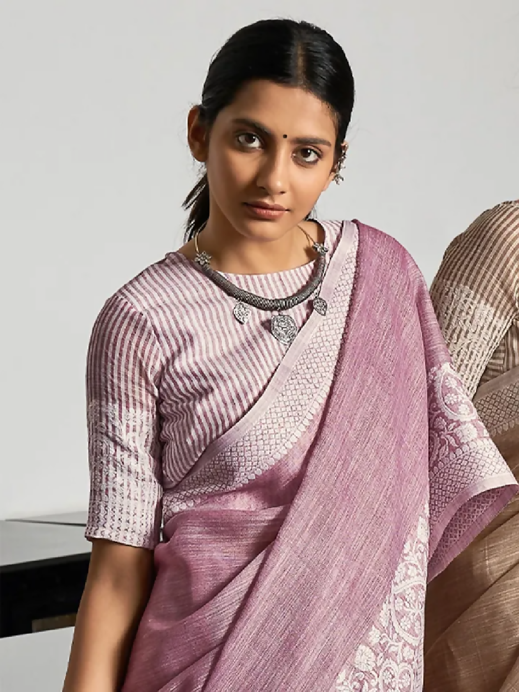 Cadillac & Co. - Handloom Woven Soft Linen Saree | 3 Colours