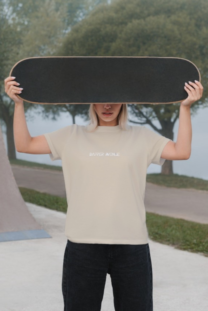 DapperAvenue - "Porsche Edition" Oversize Tee (Beige) - Unisex