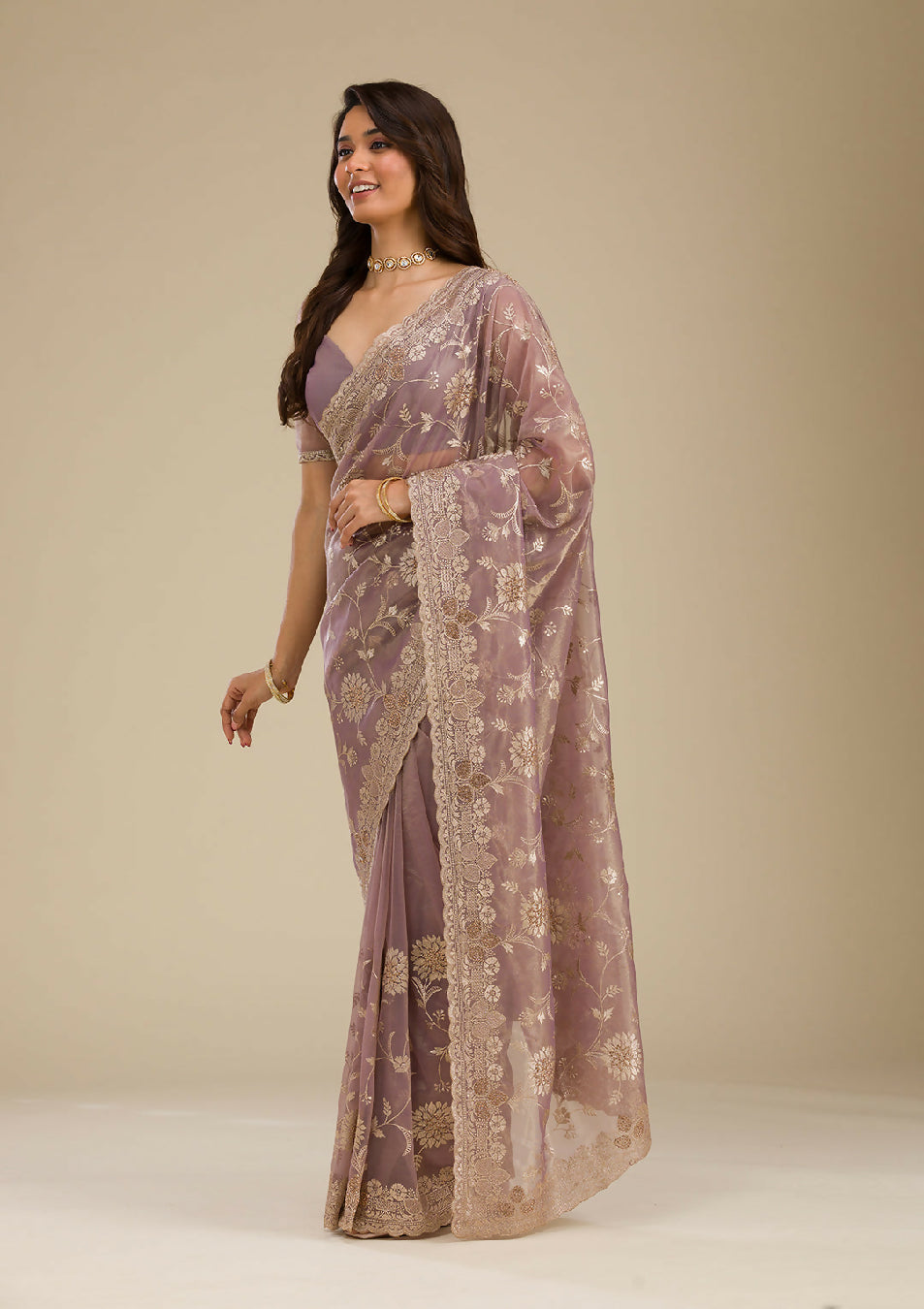 Cadillac & Co. - Soft Tissue Saree with Zariwork | 2 Colours