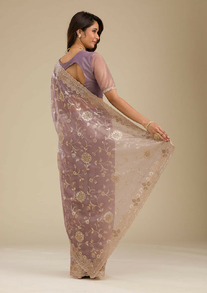 Cadillac & Co. - Soft Tissue Saree with Zariwork | 2 Colours