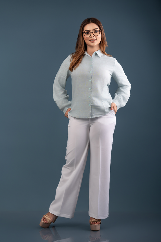 NIMORA - Essential Trousers (White) - Womens Wear