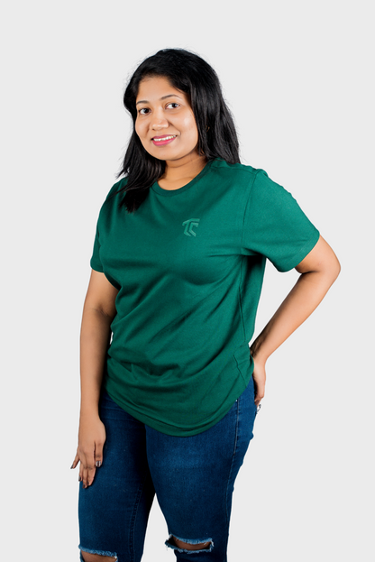 T & C - CREW NECK T SHIRT (Army Green) - Premium Cotton - Unisex