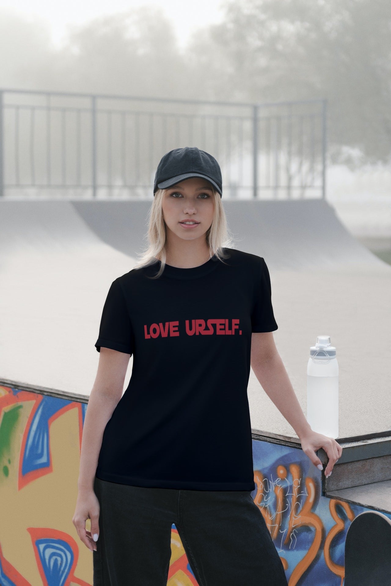 Cozzie Fit | Love Urself Tee (Black) | Unisex