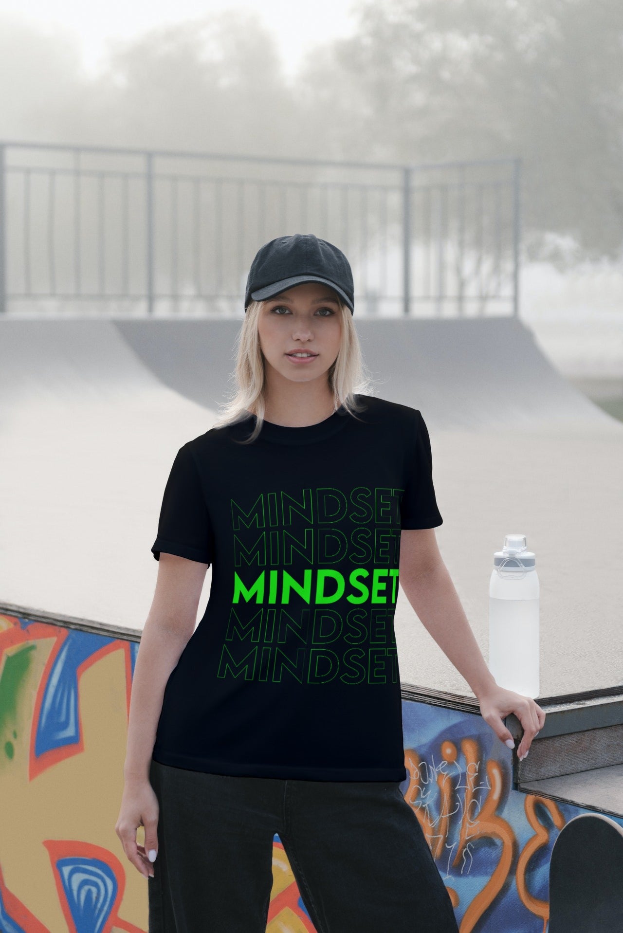 Cozzie Fit | Mindset Tee (Black) | Unisex