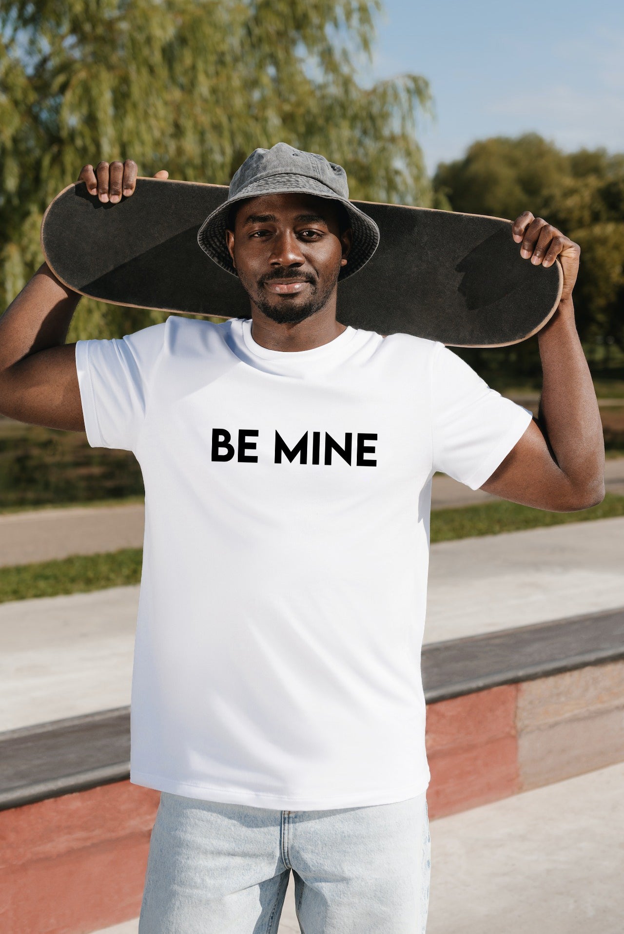 Cozzie Fit | Be Mine Valentine Tee (White) | Unisex