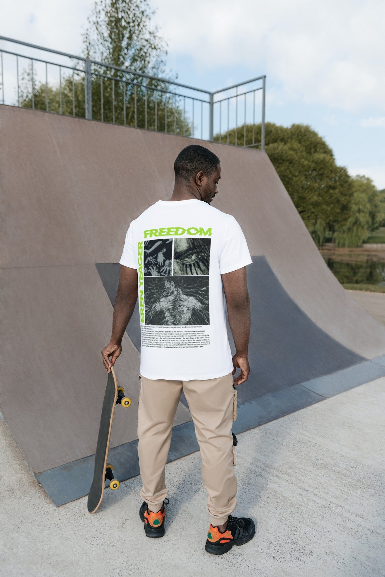 Cozzie Fit | Freedom Tee ( Attack on Titan )  (White) | Unisex