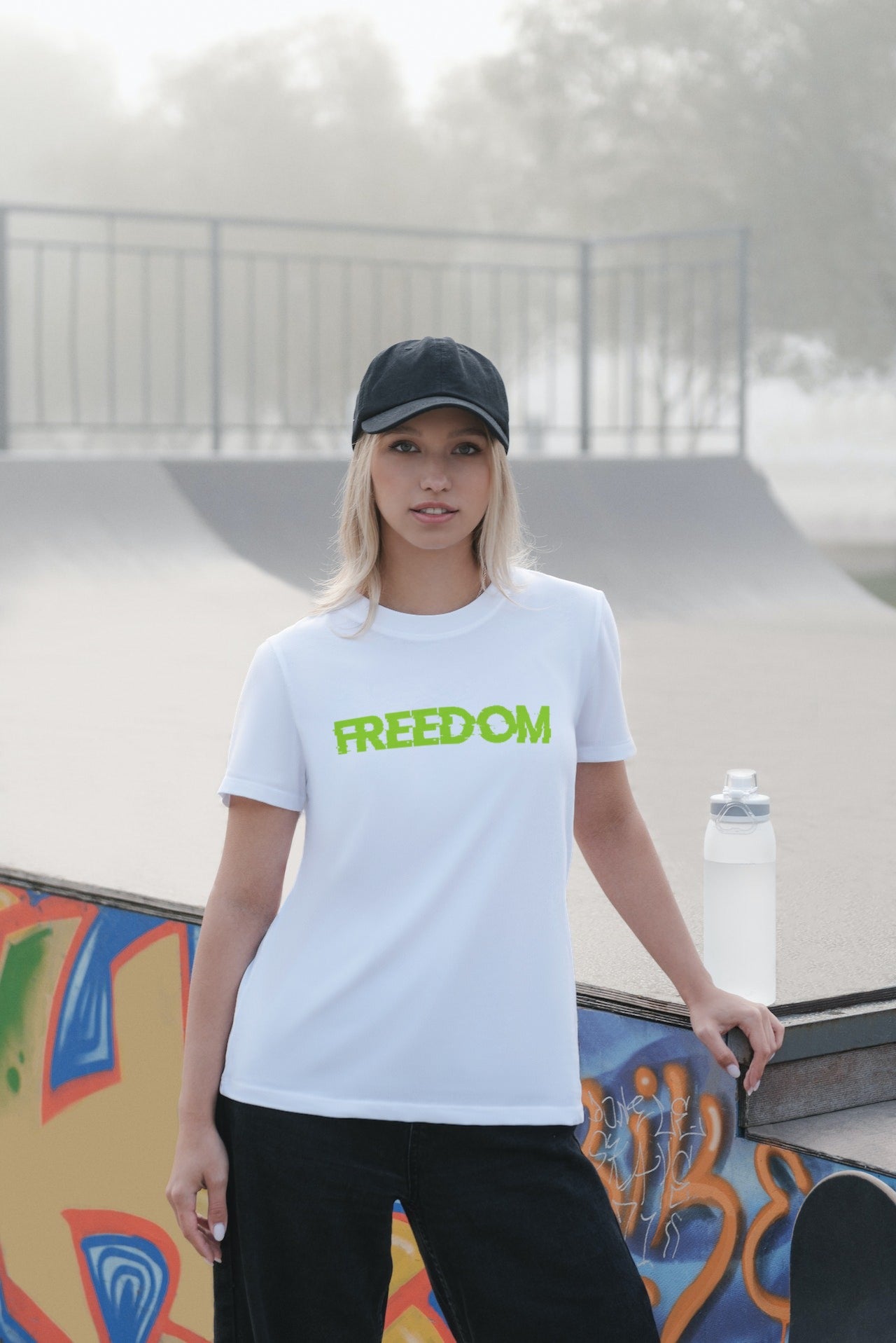 Cozzie Fit | Freedom Tee ( Attack on Titan )  (White) | Unisex