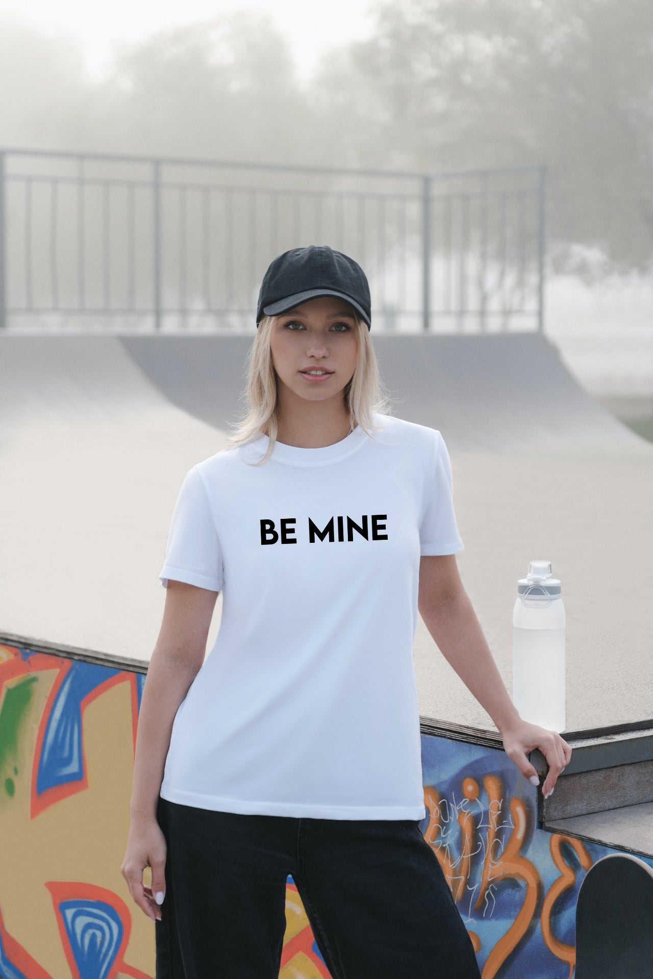 Cozzie Fit | Be Mine Valentine Tee (White) | Unisex