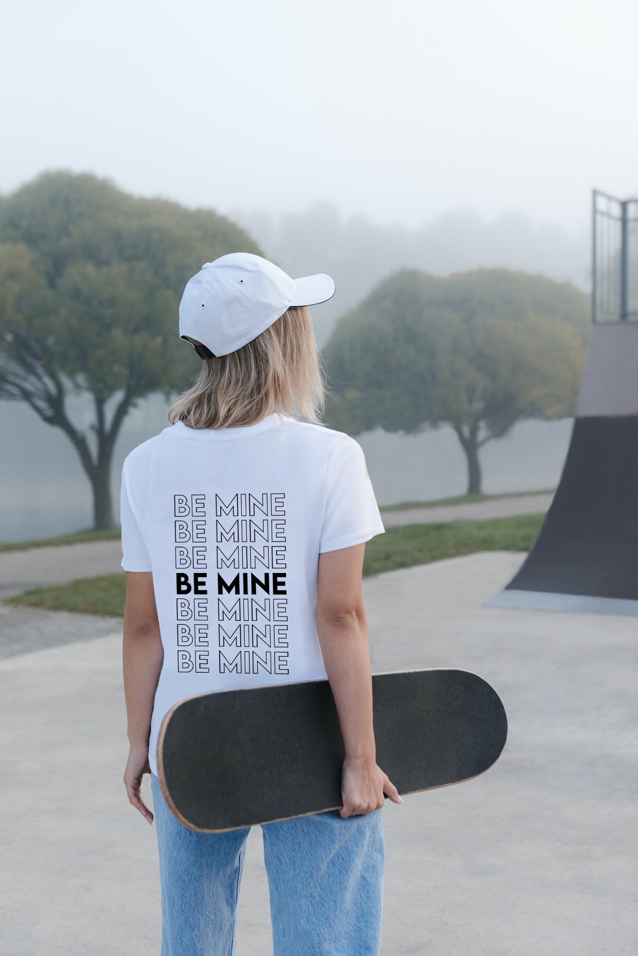 Cozzie Fit | Be Mine Valentine Tee (White) | Unisex