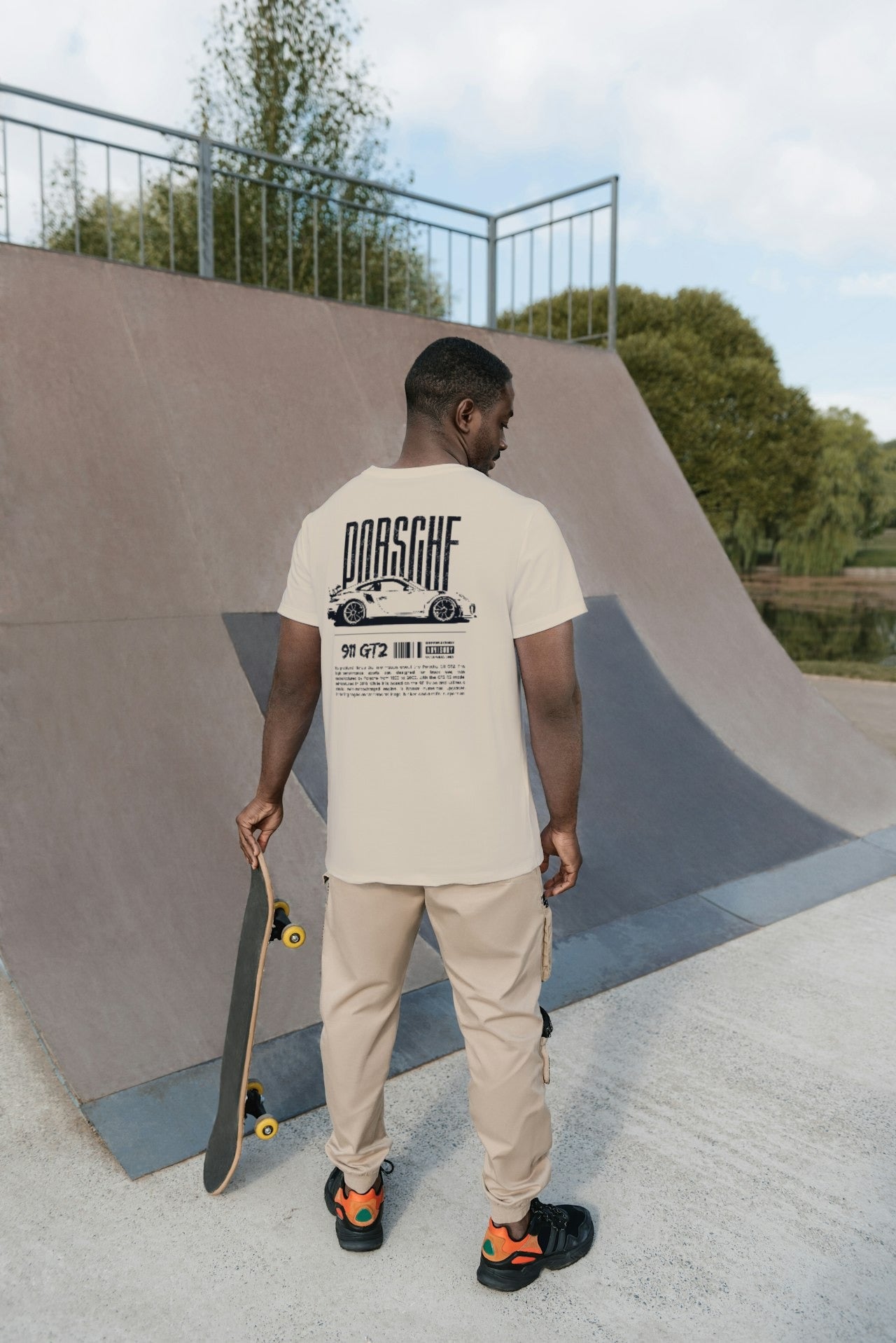 DapperAvenue - "Porsche Edition" Oversize Tee (Beige) - Unisex