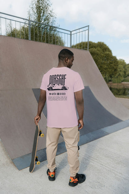 DapperAvenue - "Porsche Edition" Oversize Tee (Pink) - Unisex